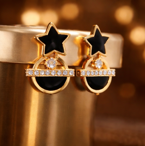 Celestial Star Drop Earrings ✨ | Style #143