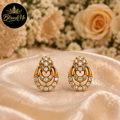 BlissedMe Radiant Halo Drop Earrings ✨ | Style #153