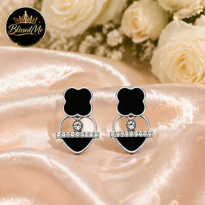 Midnight Elegance Stud Earrings ✨ | Party Wear & Cocktail Jewelry - Style #152