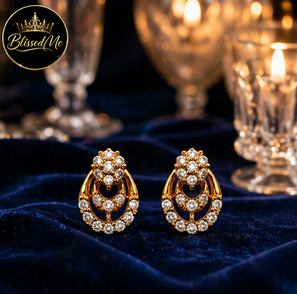 BlissedMe Radiant Halo Drop Earrings ✨ | Style #153