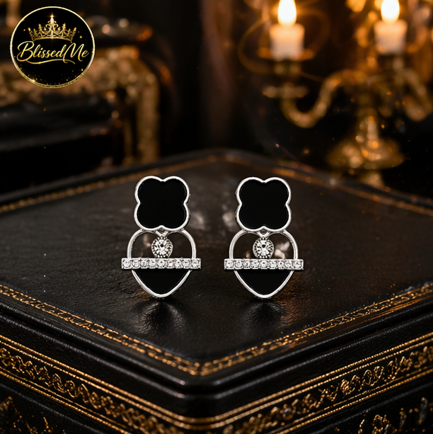 Midnight Elegance Stud Earrings ✨ | Party Wear & Cocktail Jewelry - Style #152