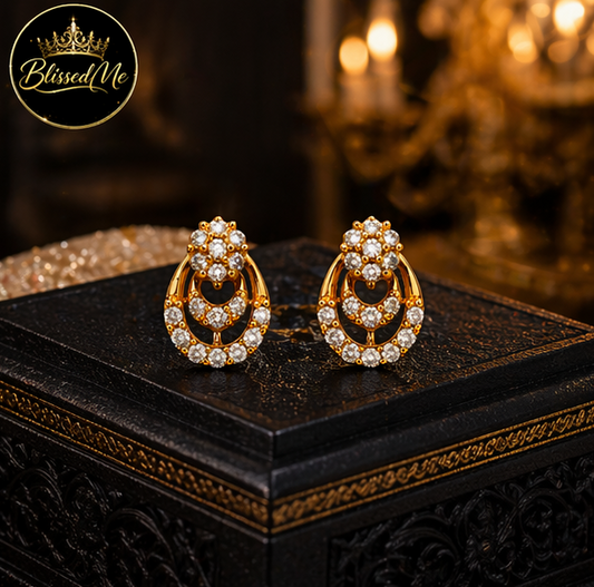 BlissedMe Radiant Halo Drop Earrings ✨ | Style #153