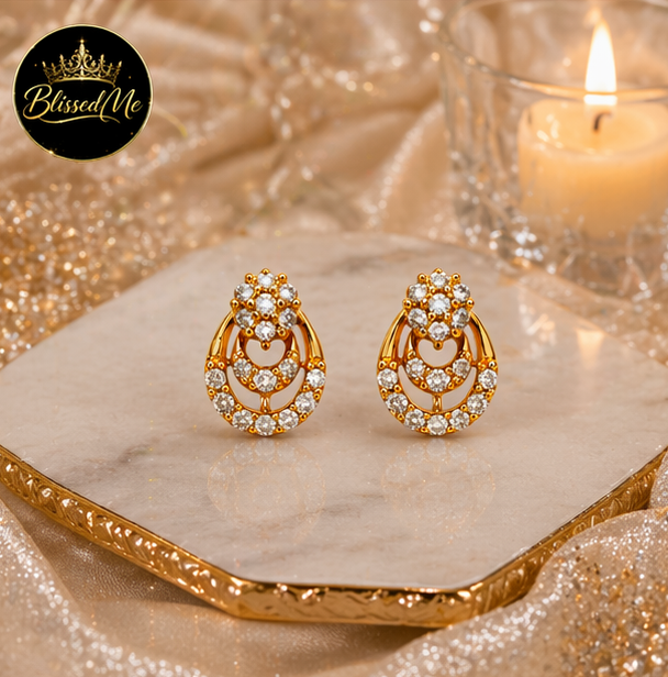 BlissedMe Radiant Halo Drop Earrings ✨ | Style #153