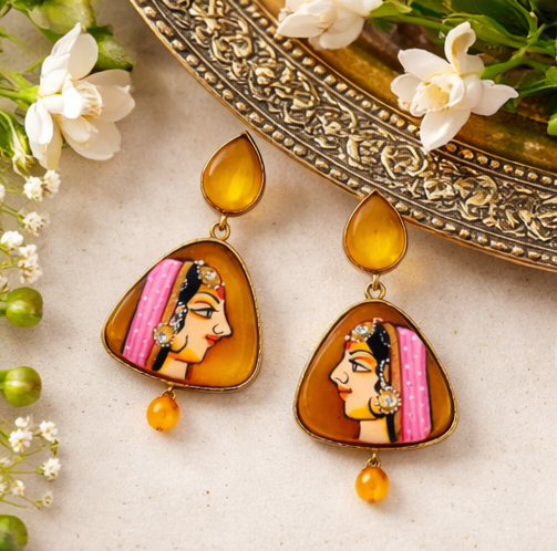 Divine Art Drop Earrings ✨ | Style #145