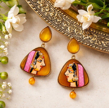 Divine Art Drop Earrings ✨ | Style #145