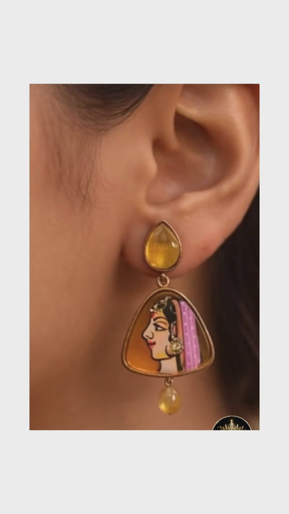Divine Art Drop Earrings ✨ | Style #145