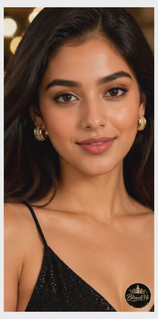 Luxe Twisted Crystal Hoops ✨ | Party Wear & Cocktail Jewelry - Style #159