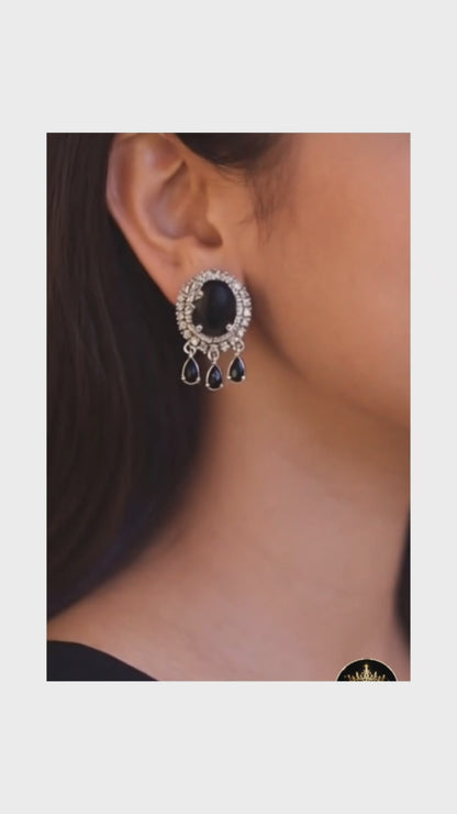 Elegant Black Statement Earrings ✨ | Style #141
